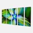 thumbnail image 2 of Rotating Fractal Green Star - Floral Canvas Art Print, 2 of 3