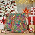 thumbnail image 5 of Fuzoiu Colorful Dinosaur Print Christmas Gift Bag,Burlap Gift Bag with Drawstring Closure & Hang Tag,Perfect for Holidays, Birthdays, and Special Occasions-Small, 5 of 7