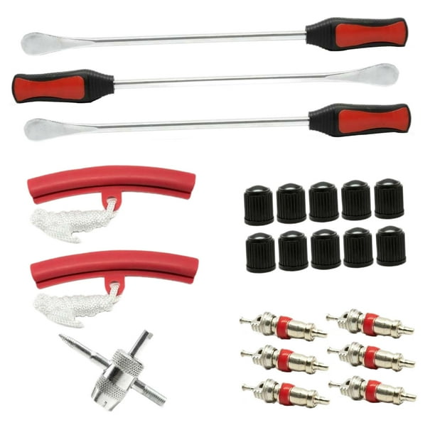 Palancas de cuchara para neumáticos,Palancas de cuchara para neumáticos de 14,5 pulgadas Herramientas para cambiar neumáticos,Juego de cucharas para neumáticos,herramienta para válvulas,6