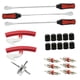 thumbnail image 1 of Palancas de cuchara para neumáticos,Palancas de cuchara para neumáticos de 14,5 pulgadas Herramientas para cambiar neumáticos,Juego de cucharas para neumáticos,herramienta para válvulas,6, 1 of 8