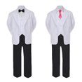 thumbnail image 2 of 5-7pc Formal Black White Suit Set Coral Bow Necktie Vest Boy Baby Sm-20 Teen, 2 of 3