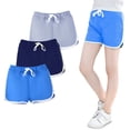 thumbnail image 4 of 3 PCS Girls Boys Running Athletic Shorts Dance Sport Shorts Summer Workout Shorts for Toddler Kids, 4 of 12