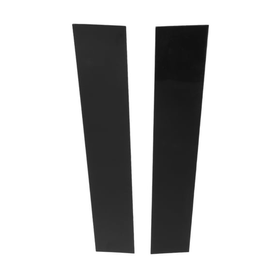 Unique Bargains 2 Pcs Door Pillar Window Trim for Town Country 2008-2016 Black