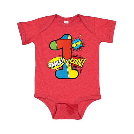 

Inktastic 1st Birthday Superhero Gift Baby Boy or Baby Girl Bodysuit