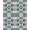 Blue Cream Slate, Pattern 14, variant on ODIKA 8'x10' Washable Area Rug Non-Shedding, Easy Care, Interlocking Trellis Skid Hallway Grey Checkered Boho Geometric Playful for King Size Bedroom Under Bed, Master Suite