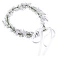 thumbnail image 3 of Flower Headband Simulation Lavender Flower Garland Clothes Accessory for Beach Vacation(White), 3 of 8