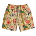 thumbnail image 5 of Goofa Vintage Bird Printed Mens Swim Trunks Summer Quick Dry Short Beach Swimwear Bathing Suits-, 5 of 9