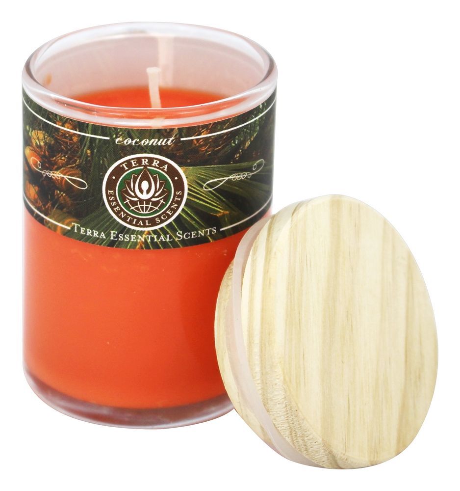 Terra Essential Scents Seasonal Soy Candles Coconut 2.5 oz