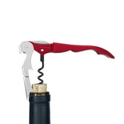 Truetap Metallic Red Double Hinged Waiters Corkscrew by True