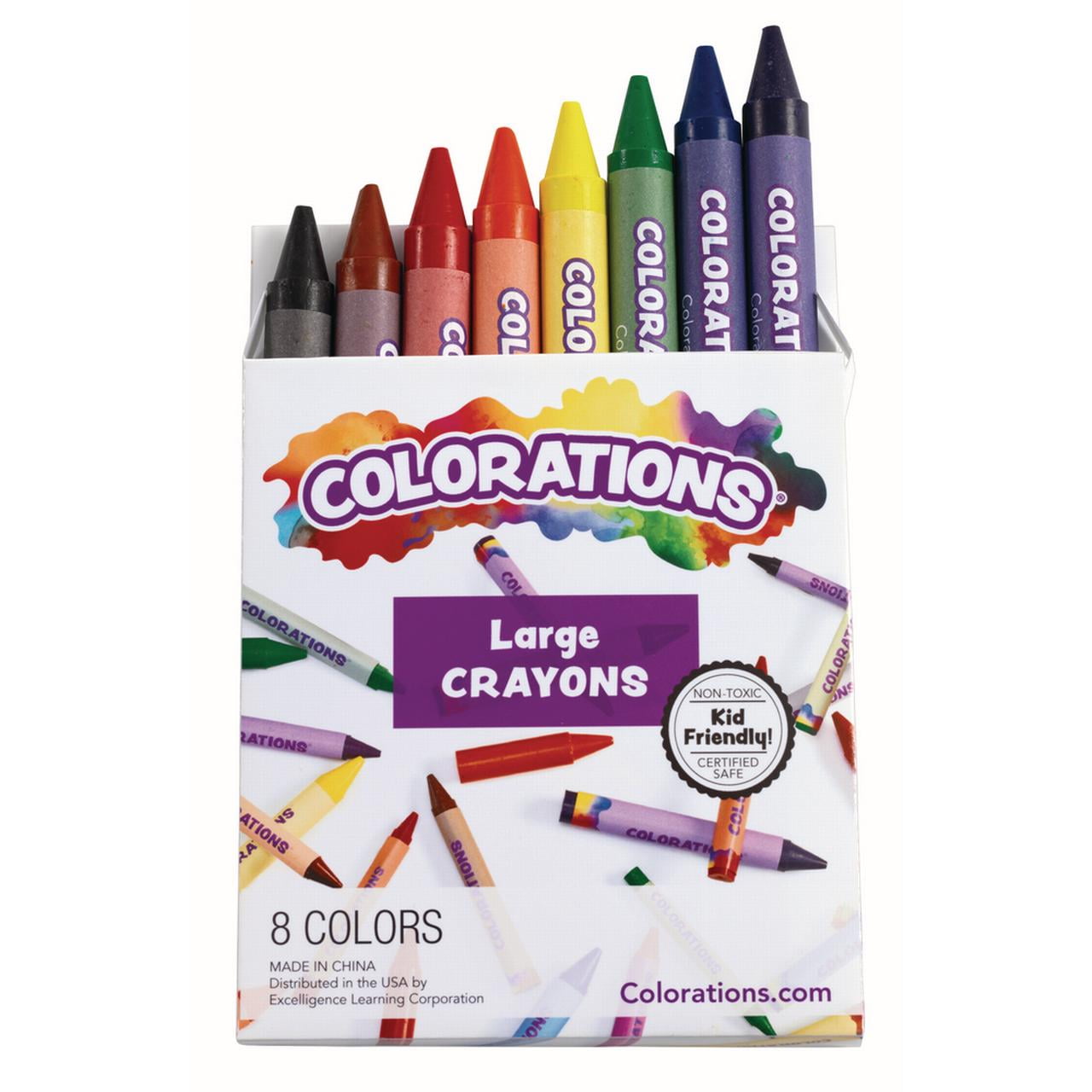 Colorations Large Crayons Set of 8 (Item CRL81)