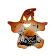 thumbnail image 2 of Xihbxyly Decoraciones de Luz Led para Halloween, Calabaza de Madera con Forma de Murciélago, Esqueleto y Fantasma, Perfectas para Fiestas y El Hogar, para Uso En Interiores y Exteriores, Funciona con, 2 of 2