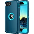 thumbnail image 1 of Funda para iPhone SE 2022/2020, [Protector de pantalla integrado] Resistente a golpes, polvo y caídas, 3 capas de protección completa, funda resistente para iPhone SE (3.ª/2.ª generación) de 4,7, 1 of 8