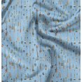 thumbnail image 1 of Soimoi Blue Poly Georgette Fabric Arrow Tribal Fabric Prints By Yard 52 Inch Wide, 1 of 6