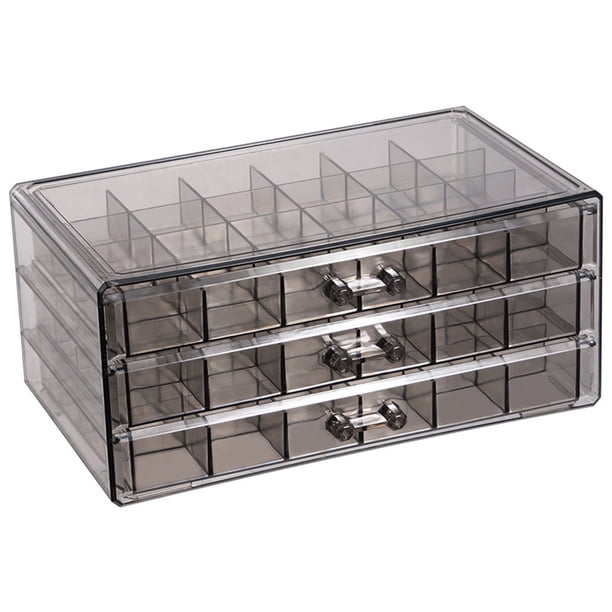 Organizador de joyería transparente Joyero de pendientes Organizador de joyería transparente con cajón