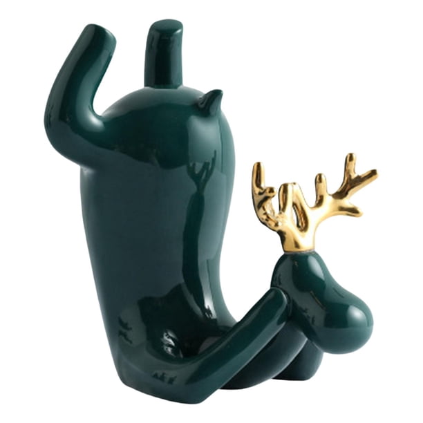 Soporte para vino, soporte de cerámica para botellero de mesa, soporte para copas de vino y botellas de licor, 17x20cm