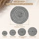 thumbnail image 2 of Uxcell 4 Pcs Manteles Individuales Redondos Tejidos, Mantel Lavable de 4.3 Pulgadas Resistente al Calor Decorativo para Mesa de Comedor de Cocina Encimera, Gris, 2 of 7