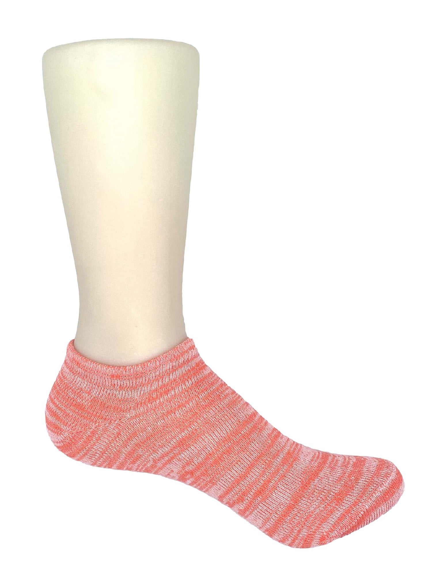 Wonder Nation Girls Space Dye No Show Socks, 10-Pack, Sizes S-L