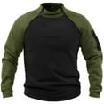 thumbnail image 3 of Chaquetas tácticas de lana Polar para exteriores para hombre, abrigo cálido con cremalleras a prueba de viento, ropa interior térmica para senderismo, jersey para acampada, caza y Camping, 3 of 5