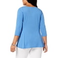 thumbnail image 2 of NY Collection Plus Size Studded Swing Tunic Regatta Blue 1X, 2 of 2