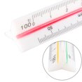 thumbnail image 4 of Uxcell 5.91'' Scale Ruler  Engineer Triangular Scale Architect Rulers Aluminum Oxide Transparent, 4 of 5