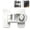 White, variant on 2-Pack Child Proof Fridge Lock with Adhesive - No Tools Required - Freezer Latch to Keep Door Closed for Toddlers, Cats, & Dogs
