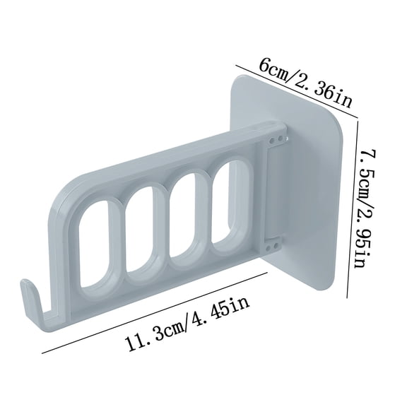 Clothes Racks for Hanging Clothes, Foldable Non-Marking Hanger Hook with 5Kg Capacity for Wall Hanging Storage, Space Saving Hangers for Clothes