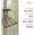 Big Game Captain XC HangOn Treestand, Lightweight Steel Construction