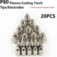 thumbnail image 4 of Gamvdout Plasma Cutting Consumables, For P80 Plasma Torch Nozzle, CuCrZr Nozzle Shield, Cutting Torch Consumables, For Non-Touch Pilot Plasma Cutter Machine, 4 of 5