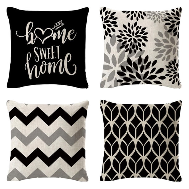 Fundas De Almohada Fundas De Cojines De Almohadas Geométricas Modernas Fundas De Almohadas Decorativas Cuadradas Para Exteriores Para Dormitorio Sofá Coche Sala De Estar 4 Pcsthrow Yuarrent HA045809-03