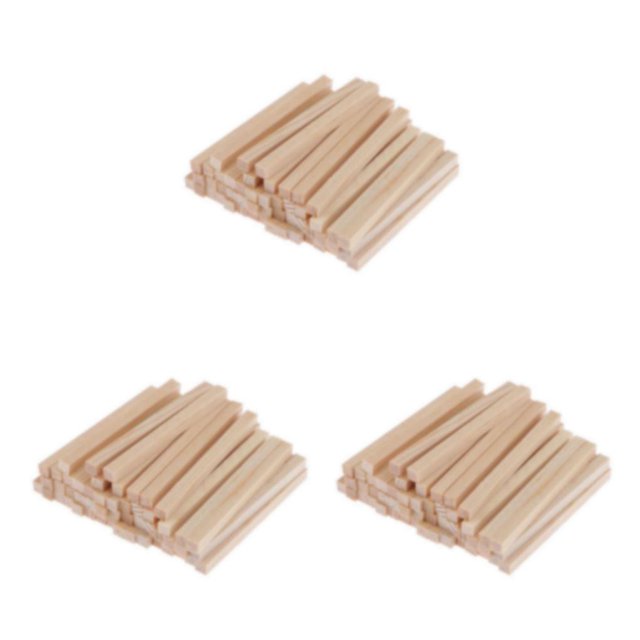 VONKY 50Pack Stick Unfinished craft Rectangle 50mm Modelling 100Pack Block Wood 55mm 50Pack 3Set