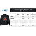 thumbnail image 2 of This is My Christmas Movie Watching Sweatshirt Long Sleeve Christmas Graphic shirt Tee Shirts Top Size: Small, Color: Gray, Size Type: Women, 2 of 2