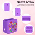 thumbnail image 3 of Lindo Dibujos Animados Funda Protectora Silicona Con Correa Mano Portátil A Prueba Polvo A Prueba Caídas Y Lavable Adecuado para El Audio para Yoto Mini Kids Audio & Music Player [C11] (púrpura), 3 of 9