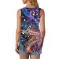 thumbnail image 4 of YUGYXL Womens Plus Size Sleeveless T Shirts Basic Crewneck Tank Top Tee Summer Casual Workout Fashion Floral Print Y2K Clothes Multicolor,XXXXXL, 4 of 6