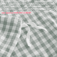 thumbnail image 6 of NAYOROOM 100% Cotton Gingham Duvet Cover King Set, 3-Piece Linen Like Textured Breathable Soft Bedding Cover（Sage Green Gingham）, 6 of 7