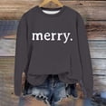 thumbnail image 2 of WEAIXIMIUNG Sweat-Shirt pour Enseignant Grande Taille Manches Longues Col Rond Imprimé de Noël Léger Hoodie, 2 of 5