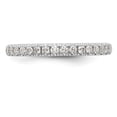 thumbnail image 4 of 14K White Gold Ring Band Wedding Diamond Round , Size 8, 4 of 7
