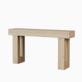 thumbnail image 2 of Ourlova 63 inch Farmhouse Wood Console Table with Slim Rectangular Design Natural, 2 of 7