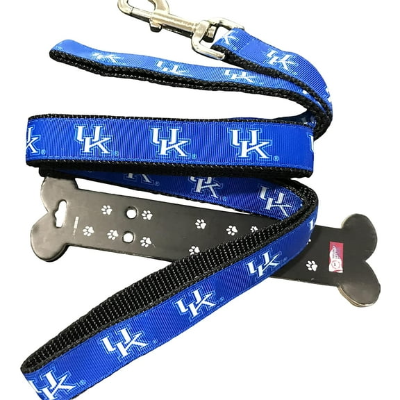 Brand New Kentucky Pet Dog Leash(Small), 5/8 inch Wide, 6 Feet Long, Officially Licensed, Official WildCats Logo/Blue Color