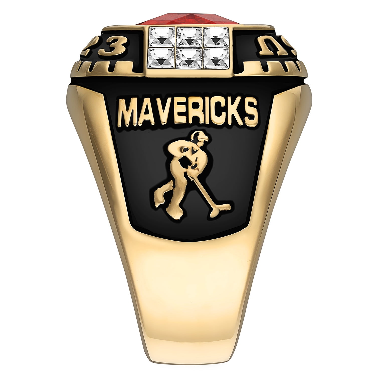 Order Now for 2025 Graduation, Freestyle Men's Silver Cushion Birthstone & CZ Class Ring Sterling Silver, Personalized, High School or College Graduation