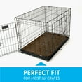 thumbnail image 4 of Paw Inspired Washable 36" Dog Crate Mat, Size 35x22 Inch, Waterproof Dog Crate Kennel Bed Anti-Slip Bottom Leakproof Pads (Dark Brown), 4 of 8