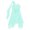 Mint Green, variant on Alvivi Kids Girls One Shoulder Chiffon Party Dress Wedding Bridesmaid Gown 6-16