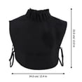 thumbnail image 2 of WEUVEB Cuello Falso Negro Para Mujer Blusa Decorativa Combinación, 2 of 6