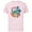 Soft Pink, variant on Disney Stitch Beach Vibes Hawai’i Hibiscus Flowers and Palms - Short Sleeve Cotton T-Shirt for Adults - Customized-Black
