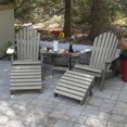 thumbnail image 6 of Highwood 5-pc Hamilton Adirondack Set with 2 Hamilton Adirondack Chairs, 2 Folding Ottomans, 1 Folding Side Table - Folding & Reclining, Outdoor, Eco-friendly, Synthetic Wood, 6 of 9