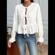 thumbnail image 5 of Blusa de Larga Abullonada Estilo Babydoll con Lazo Delantero para Mujer, Estilo Y2K M, 5 of 9