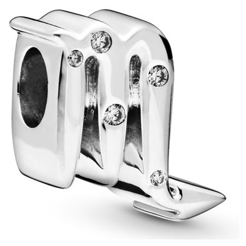 PANDORA Jewelry Sparkling Scorpio Zodiac Cubic Zirconia Charm in Sterling Silver