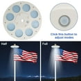thumbnail image 6 of Litake Solar Flag Pole Light, 136 LED Super Bright Flag Pole Light Outdoor Dusk to Dawn, Solar Flag Night Light for Most 15 to 25 Ft Flagpoles, 2 Modes Brightness, Auto On/Off, 6 of 7