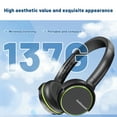 thumbnail image 5 of Holdsound Wireless TV Headphones for Seniors - BKM600 Comfortable & Lightweight On-Ear Design with Multi-Output USB Transmitter (Optical/AUX/RCA/USB), Green, 5 of 7
