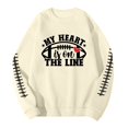 thumbnail image 4 of LIUJUNSHOP Oversized Men's Crewneck Sweatshirt Men's Football Pullover Sweatshirt Holiday Logo Print Hop Oversized, 4 of 4