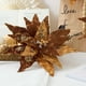 thumbnail image 4 of Árbol de Navidad de tela de alta gama con flores artificiales color café de Maillard., 4 of 6
